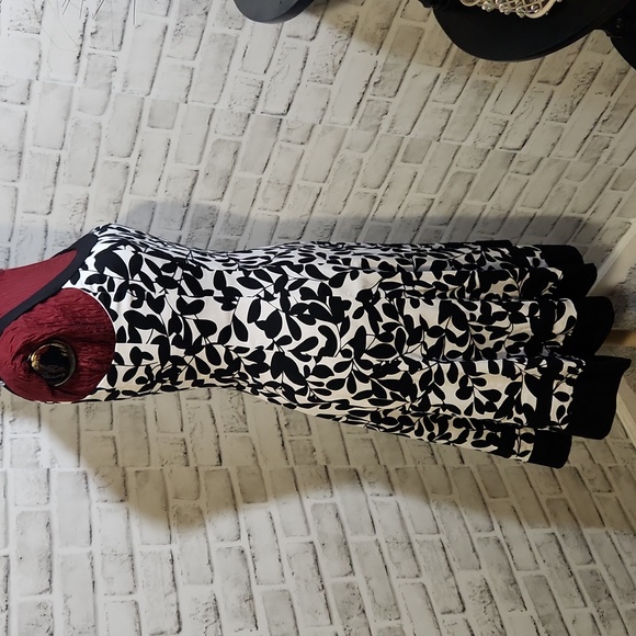 Jones Wear Dress SZ 6 Black/White Dress - Picture 3 of 11